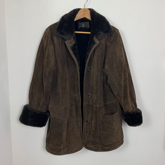 Vintage Braemar Sheepskin Jacket Coat Leather Suede - Picture 12 of 12